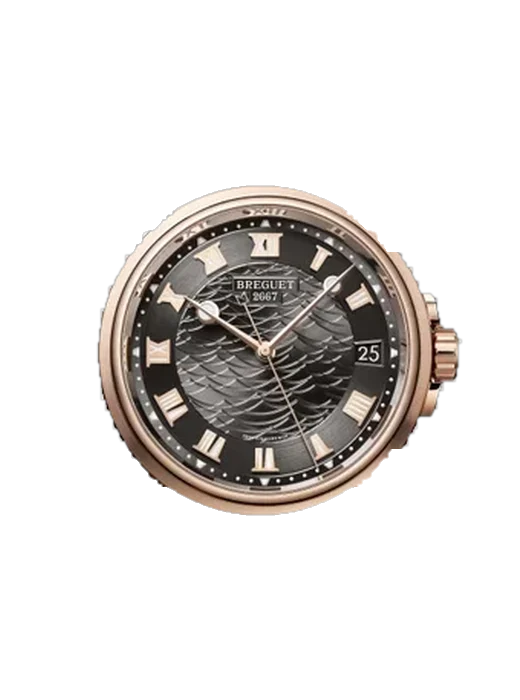 Marine 5517BR/G3/RZ0 con Cinturino Alligatore Nubuck Nero con Cucitura Sur Tone a Mano