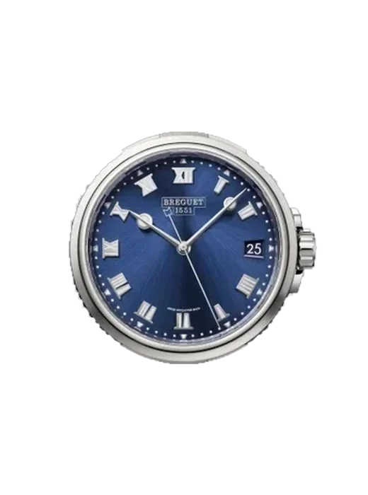 Marine 5517TI/Y1/9ZU con Cinturino Alligatore Nubuck Nero con Cucitura Sur Tone a Mano