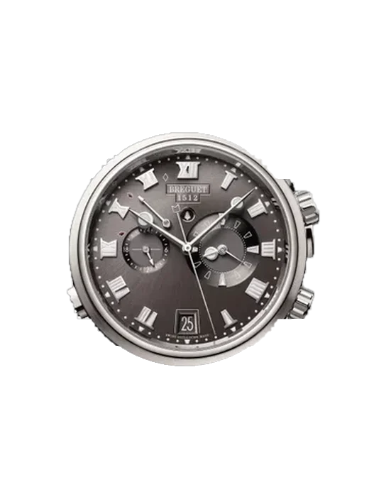 Marine 5547TI/G2/9ZU con Cinturino Alligatore Nubuck Nero con Cucitura Sur Tone a Mano