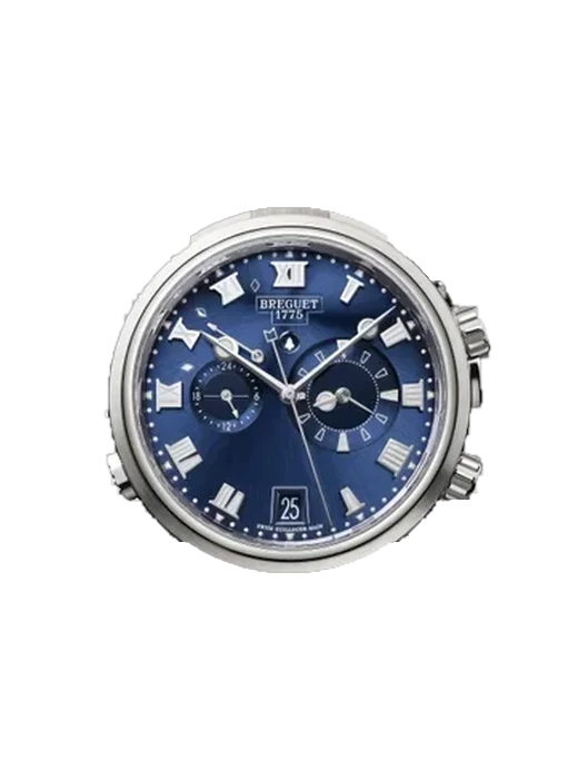 Marine 5547TI/Y1/TZ0 con Cinturino Alligatore Nubuck Nero con Cucitura Sur Tone a Mano