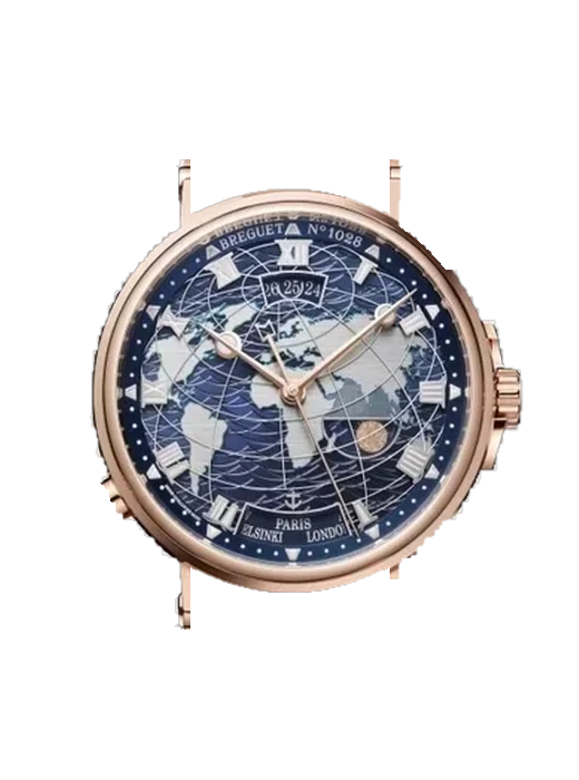 Marine 5557BR/YS/RW0 con Cinturino Alligatore Nubuck Nero con Cucitura Sur Tone a Mano