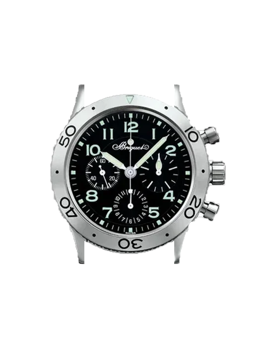 Pilot 3800ST/92/SW9 with Black Nubuck Alligator Strap with Hand-Stitched Tone-on-Tone Stitching
