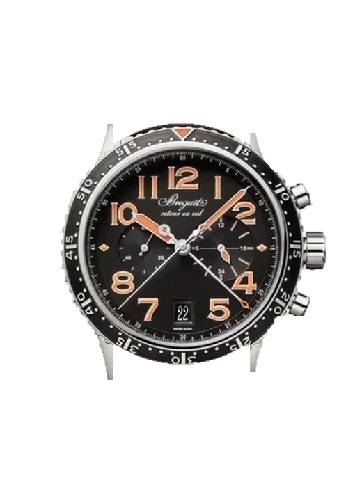 Pilot 3815TI/HO/3ZU con Cinturino Alligatore Nubuck Nero con Cucitura Sur Tone a Mano