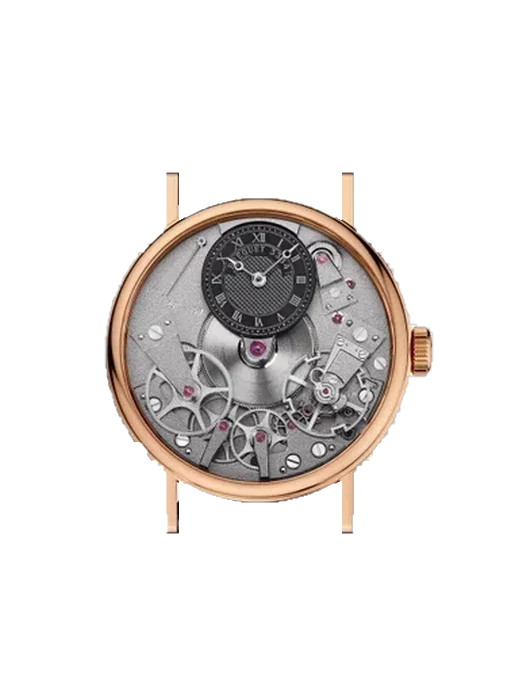 Tradition 7027BR/G9/9V6 mit Armband aus rosa Straußenleder