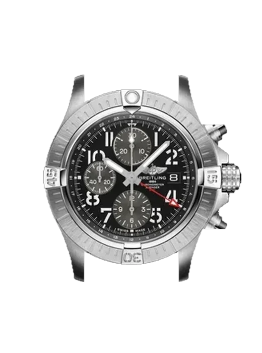 Avenger A24315101B1X2 mit Vintage Kalbslederarmband Braun — Natürliche Patina