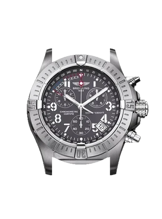 Avenger A7339010.F537 with Blue Alligator and Rubber Hybrid Strap