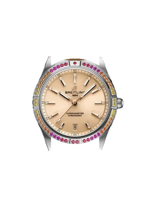 Chronomat 36 A10380611A1P1 avec Bracelet en cuir Swift Rouge