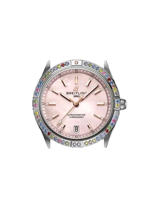Chronomat 36 G10380BB1K1P1 con Correa Grand Cavalier de cuero naranja