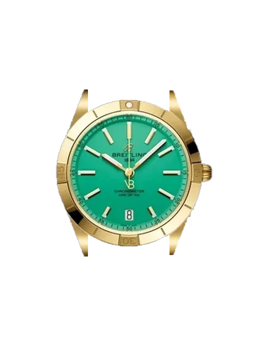 Chronomat 36 K103801A1L1K1 con Correa de piel de becerro vintage marrón — Patina natural