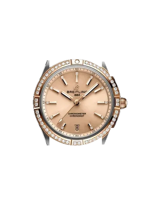Chronomat 36 U10380591K1U1 con Cinturino Ibrido Alligatore e Caucciù Blu