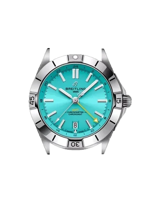 Chronomat 40 GMT A32398A21L1A1 mit Grand Cavalier Cuir Armband Orange