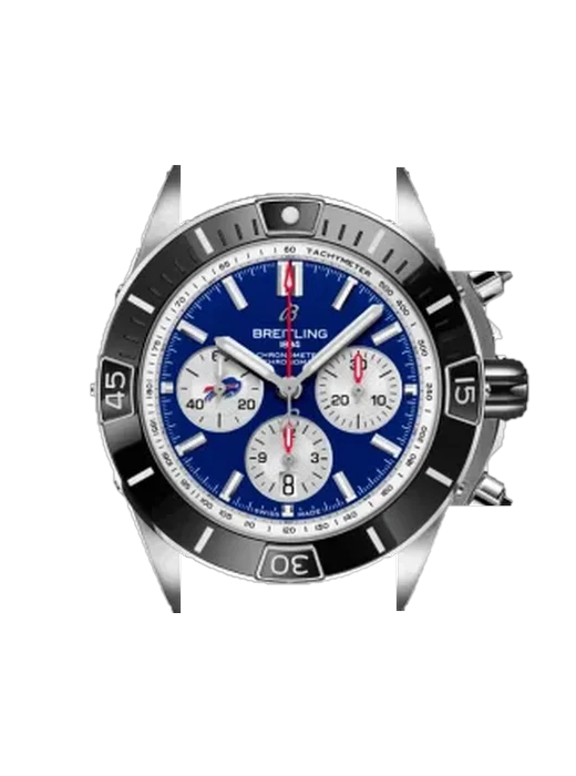 Chronomat AB01361C1C4A1 con Cinturino Vitello Vintage Marrone — Patina Naturale