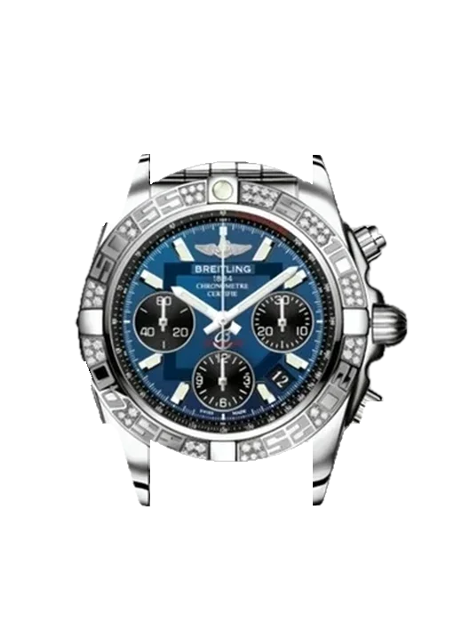 Chronomat B01 41 AB0140AAC830378A mit Armband aus italienischem braunem Leder