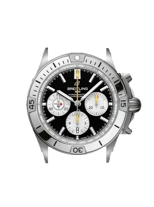Chronomat B01 42 AB01342B1B2S1 con Cinturino Vitello Vintage Marrone — Patina Naturale