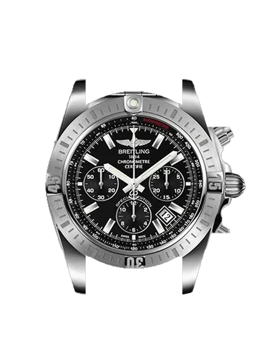 Chronomat B01 44 A001B1PA mit Armband aus italienischem braunem Leder