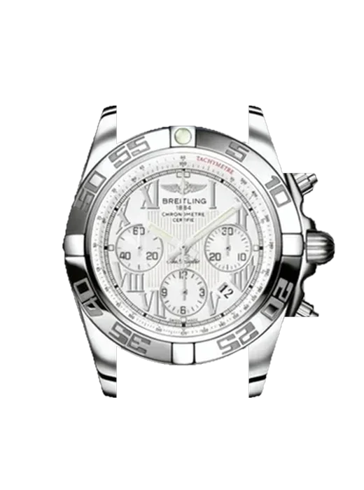 Chronomat B01 44 AB011012.A690.145S avec Bracelet de montre en cuir de veau vintage marron — Patine naturelle