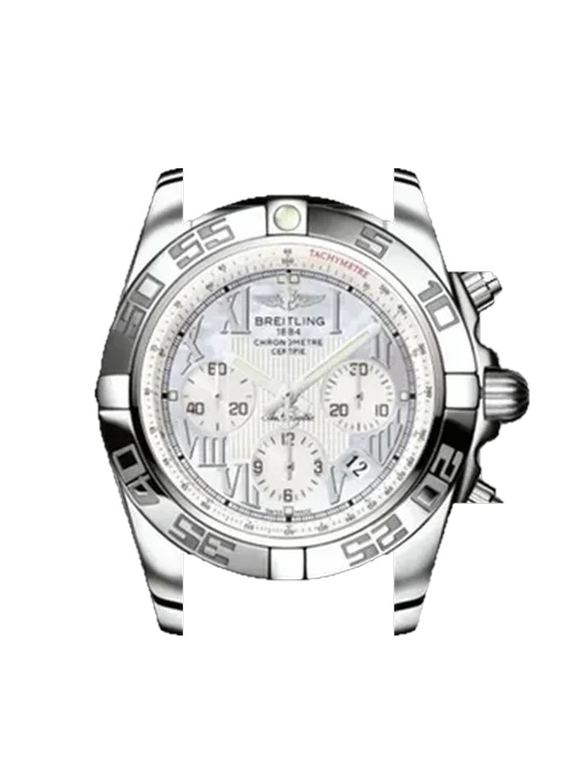Chronomat B01 44 AB011012.A691.131S avec Bracelet de montre en cuir de veau vintage marron — Patine naturelle