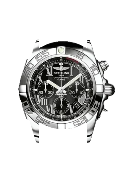 Chronomat B01 44 AB011012.B956.435X avec Bracelet de montre en cuir de veau vintage marron — Patine naturelle