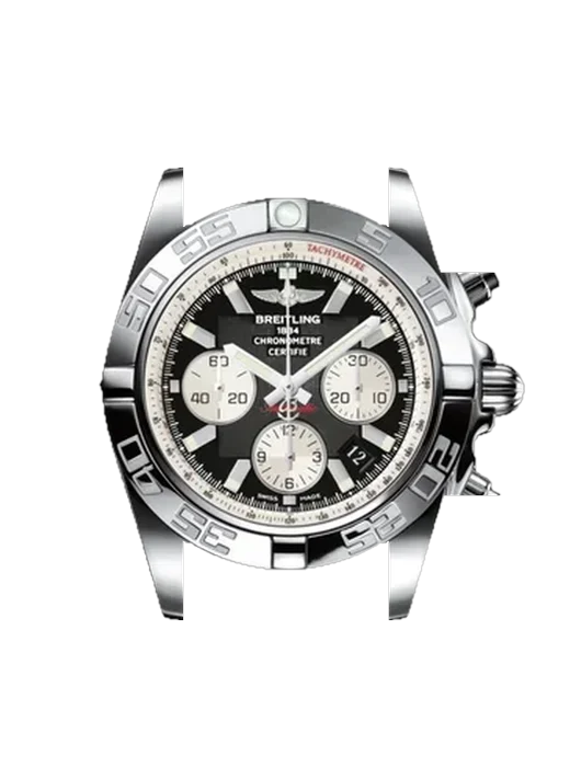 Chronomat B01 44 AB011012.B967.744P avec Bracelet de montre en cuir de veau vintage marron — Patine naturelle