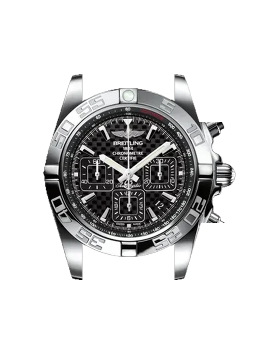 Chronomat B01 44 AB011012/BF76/296S/A20D.4 avec Bracelet de montre en cuir de veau vintage marron — Patine naturelle