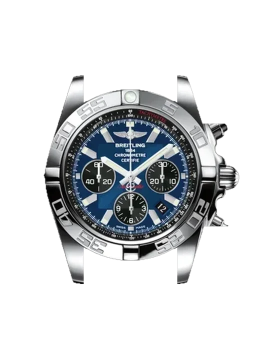 Chronomat B01 44 AB011012.C789.105X avec Bracelet de montre en cuir de veau vintage marron — Patine naturelle