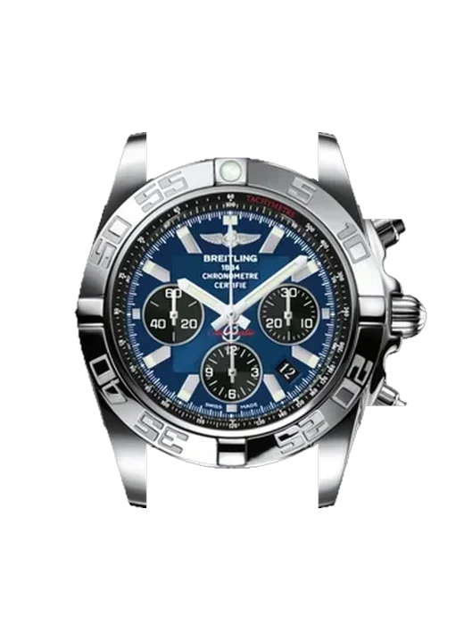 Chronomat B01 44 AB011012.C789.145S avec Bracelet de montre en cuir de veau vintage marron — Patine naturelle