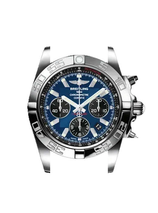 Chronomat B01 44 AB011012/C789/731P/A20BA.1 avec Bracelet de montre en cuir de veau vintage marron — Patine naturelle