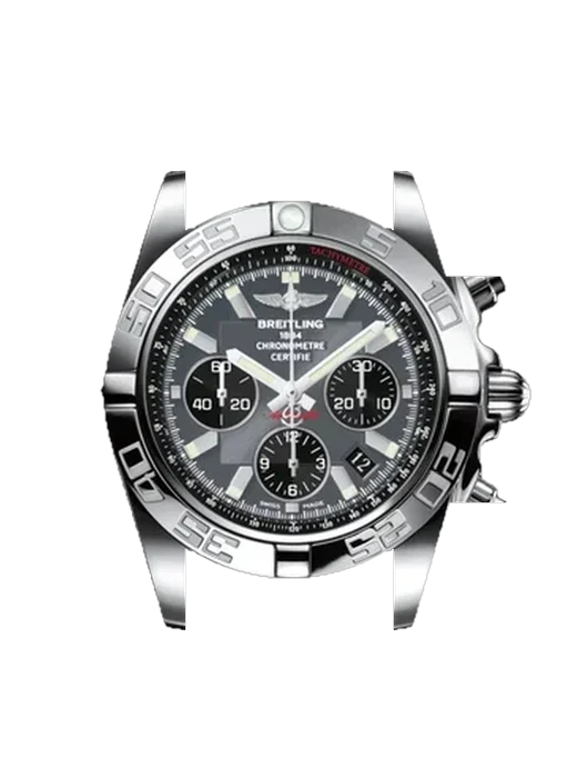 Chronomat B01 44 AB011012.F546.131S avec Bracelet de montre en cuir de veau vintage marron — Patine naturelle