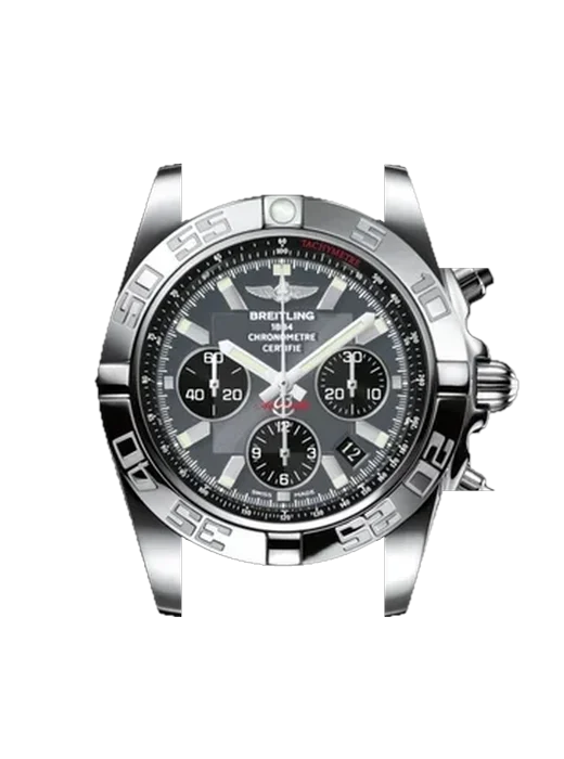 Chronomat B01 44 AB011012.F546.435X avec Bracelet de montre en cuir de veau vintage marron — Patine naturelle