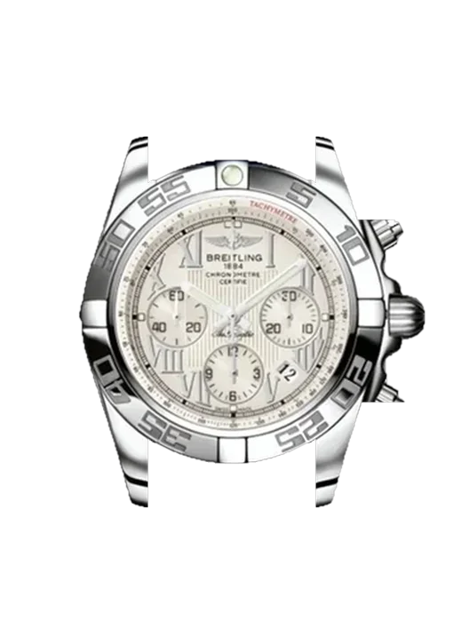 Chronomat B01 44 AB011012.G676.145S con Cinturino Vitello Vintage Marrone — Patina Naturale
