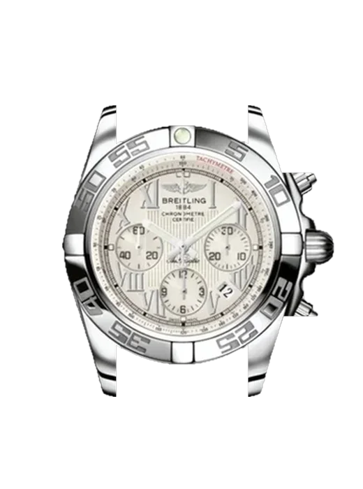 Chronomat B01 44 AB011012.G676.435X con Cinturino Vitello Vintage Marrone — Patina Naturale