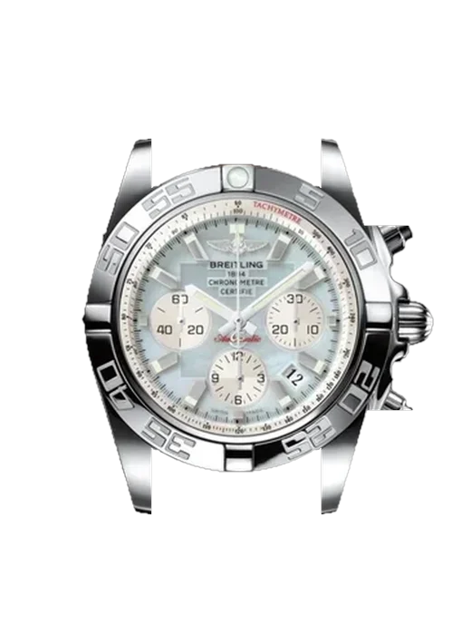 Chronomat B01 44 AB011012.G685.737P avec Bracelet de montre en cuir de veau vintage marron — Patine naturelle