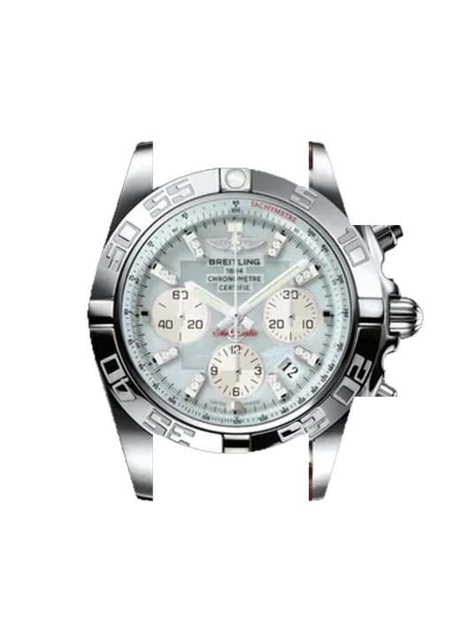 Chronomat B01 44 AB011012.G686.437X avec Bracelet de montre en cuir de veau vintage marron — Patine naturelle