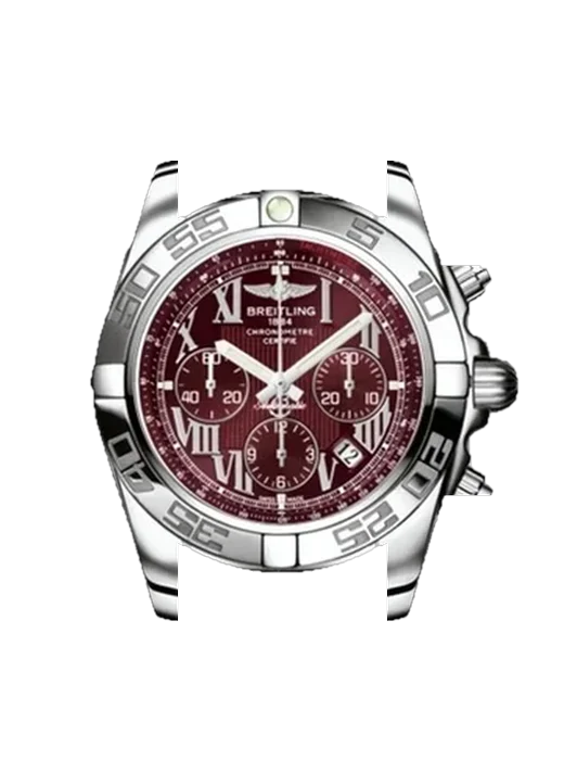 Chronomat B01 44 AB011012.K522.375A avec Bracelet de montre en cuir de veau vintage marron — Patine naturelle