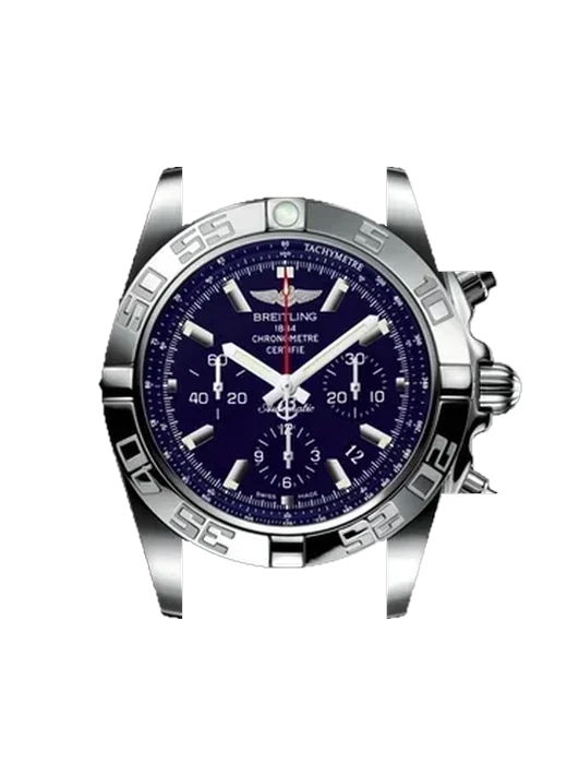 Chronomat B01 44 AB01102A.C946.290S mit Hybrid Armband aus Alligator und Kautschuk Blau