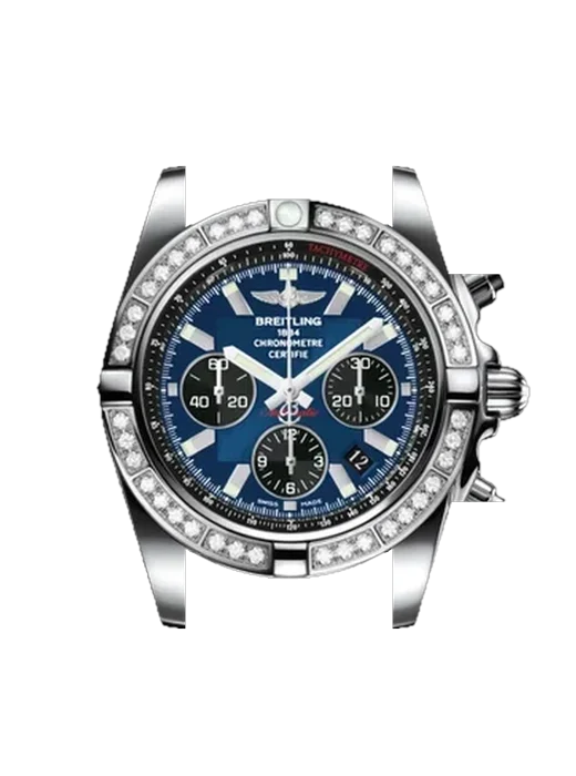 Chronomat B01 44 AB011053.C789.375A avec Bracelet de montre en cuir de veau vintage marron — Patine naturelle