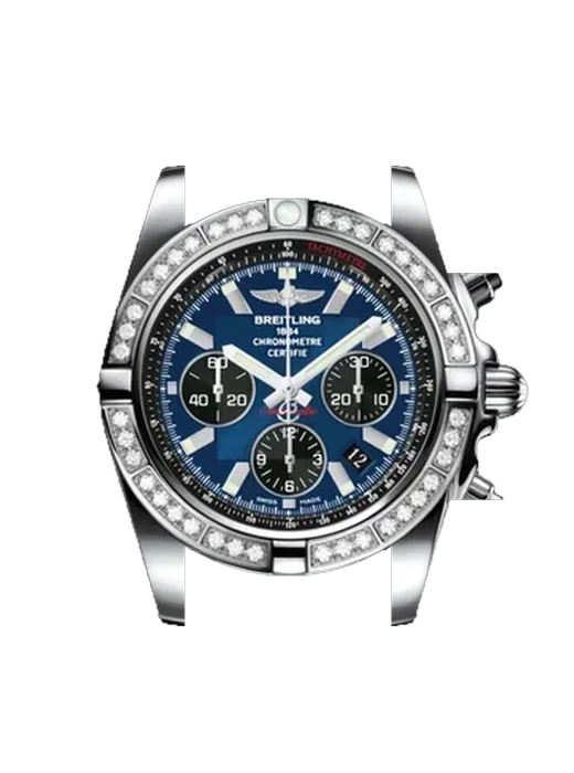 Chronomat B01 44 AB011053.C789.731P con Cinturino Vitello Vintage Marrone — Patina Naturale