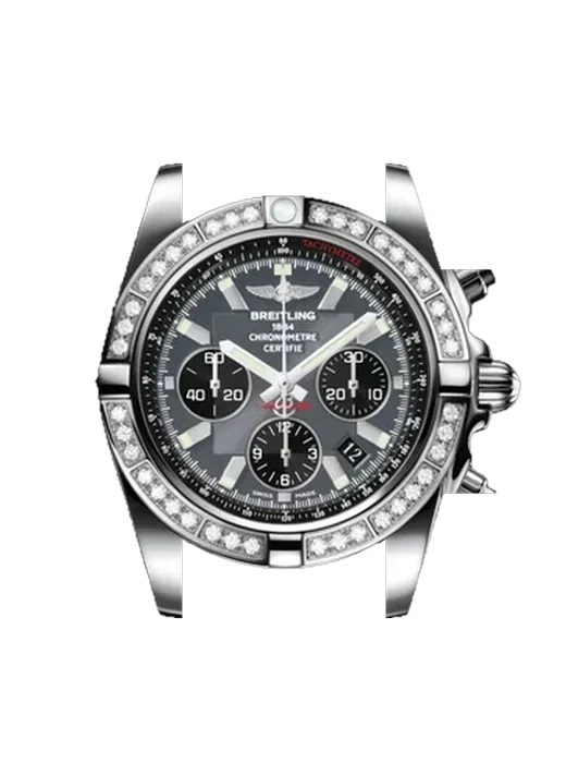 Chronomat B01 44 AB011053.F546.375A avec Bracelet de montre en cuir de veau vintage marron — Patine naturelle