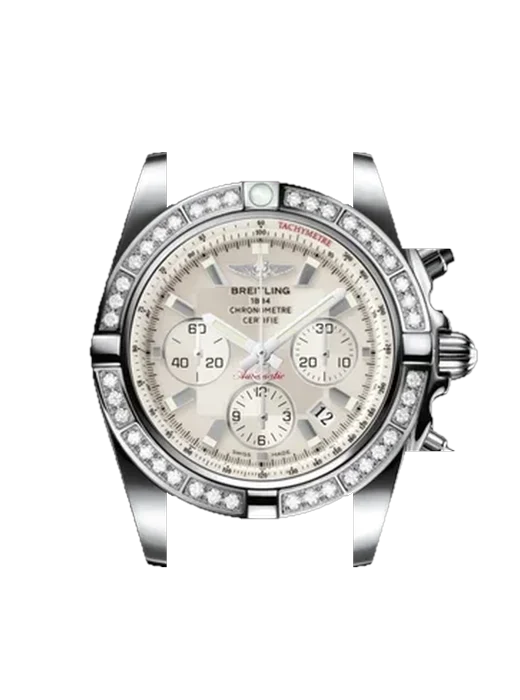 Chronomat B01 44 AB011053.G684.737P avec Bracelet de montre en cuir de veau vintage marron — Patine naturelle