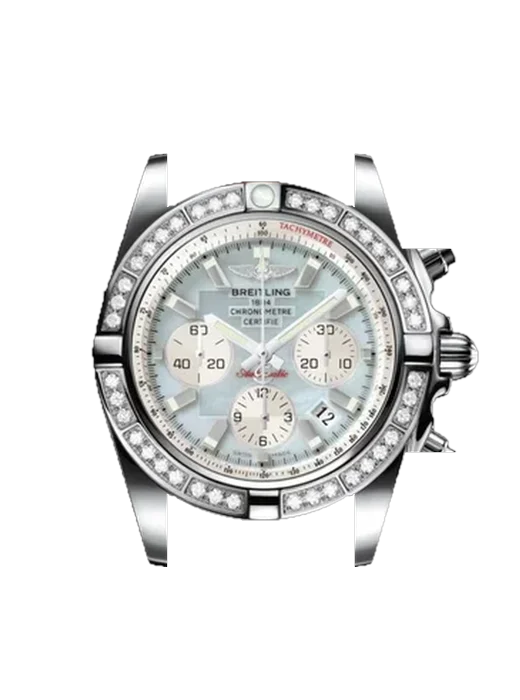 Chronomat B01 44 AB011053.G685.737P avec Bracelet de montre en cuir de veau vintage marron — Patine naturelle