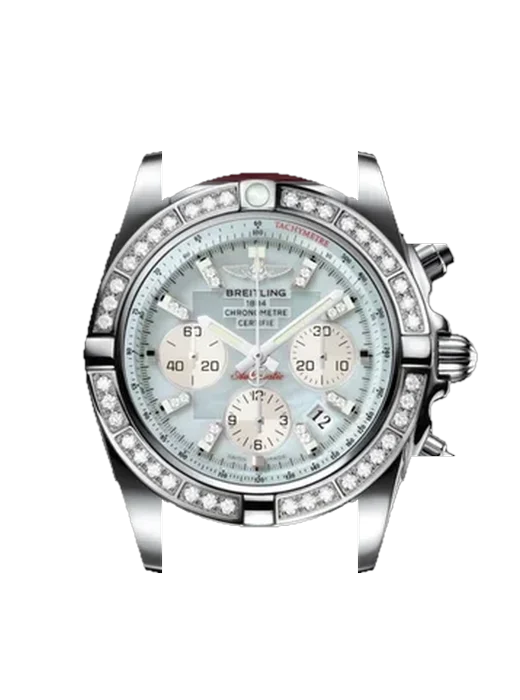 Chronomat B01 44 AB011053.G686.735P con Cinturino Vitello Vintage Marrone — Patina Naturale