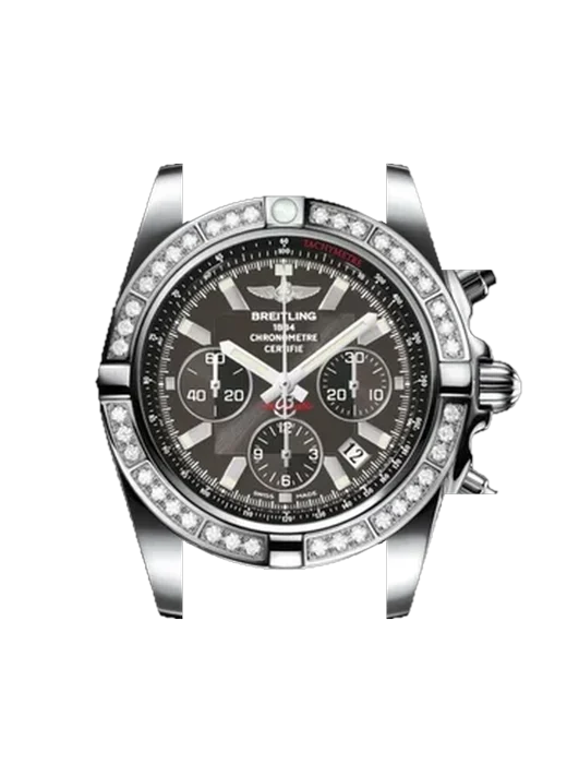 Chronomat B01 44 AB011053.M524.375A with Vintage Brown Calfskin Strap — Natural Patina