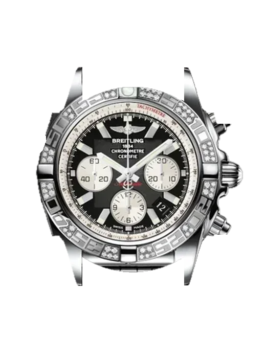 Chronomat B01 44 AB0110AA.B967.375A avec Bracelet de montre en cuir de veau vintage marron — Patine naturelle