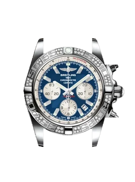 Chronomat B01 44 AB0110AA.C788.731P avec Bracelet de montre en cuir de veau vintage marron — Patine naturelle