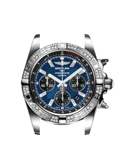 Chronomat B01 44 AB0110AA.C789.145S avec Bracelet de montre en cuir de veau vintage marron — Patine naturelle