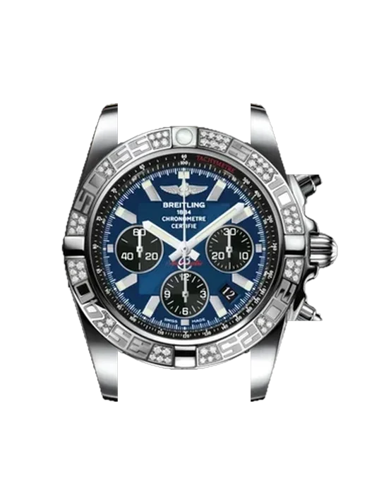 Chronomat B01 44 AB0110AA.C789.375A avec Bracelet de montre en cuir de veau vintage marron — Patine naturelle