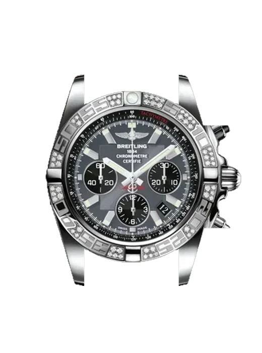 Chronomat B01 44 AB0110AA.F546.737P avec Bracelet de montre en cuir de veau vintage marron — Patine naturelle