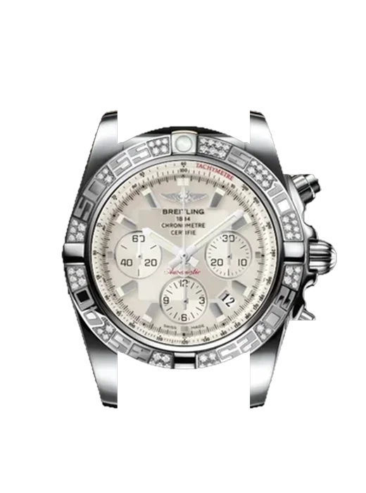 Chronomat B01 44 AB0110AA.G684.131S mit Vintage Kalbslederarmband Braun — Natürliche Patina