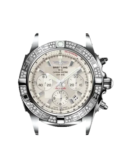 Chronomat B01 44 AB0110AA.G684.375A avec Bracelet de montre en cuir de veau vintage marron — Patine naturelle