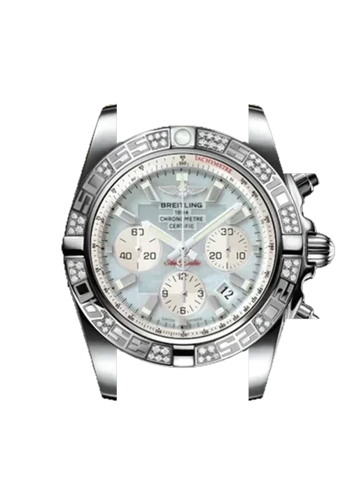 Chronomat B01 44 AB0110AA.G685.375A avec Bracelet de montre en cuir de veau vintage marron — Patine naturelle